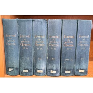 Journal für praktische Chemie 6 Banden 1854-1857 [CHEMIA PRAKTYCZNA]