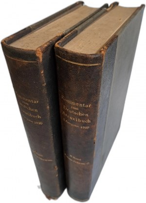 Kommentar zum Deutschen Arzneibuch 5 Ausgabe 1910 2 Banden [COMMENTARY ON GERMAN PHARMACOPE].