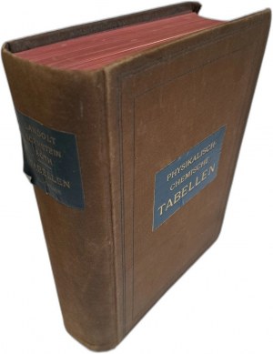 Landolt-Börnstein Physikalisch-Chemische Tabellen 1912 [PHYSICS, CHEMISTRY].