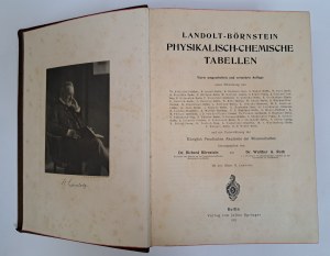 Landolt-Börnstein Physikalisch-Chemische Tabellen 1912 [PHYSICS, CHEMISTRY].
