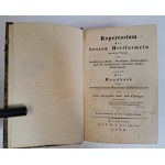 VON AMMON Friedrich - Repertorium der besten Heilformeln 1829 [MEDYCYNA]