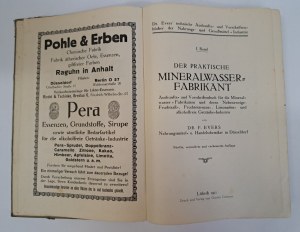 EVERS F. - Der praktische Mineralwasser-Fabrikant 1922 [MINERAL WATER].