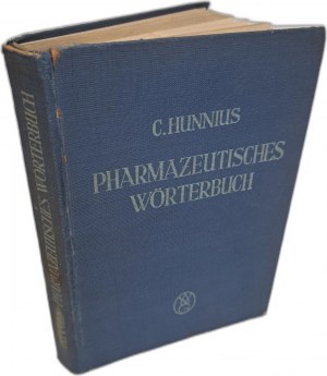 HUNNIUS Curt - Pharmazeutisches Wörterbuch 1950 [PHARMACY].