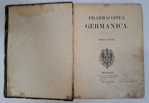 Pharmacopoea Germanica 1882 [GERMAN PHARMACOPE].