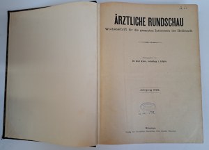Ärztliche Rundschau Jahrgang 1925-1927 [MEDICINE].