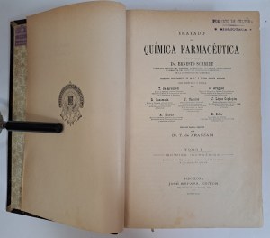 SCHMIDT Ernesto - Tratado de quimica farmaceutica tomo I-III [1920] [PHARMACEUTICAL CHEMISTRY].