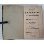 SCHARLAU - Lehrbuch der pharmazie und ihrer Hülfswissenschaften zum Gebrauch für Aerzte, Apotheker I-II Band 1837 [FARMACJA]