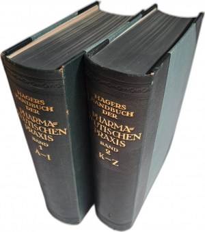 HAGERS Handbuch der Pharmazeutischen Praxis 2 Bänden 1938 [PHARMACY].