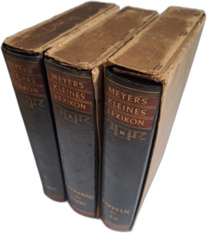 MEYERS KLEINES LEXIKON in drei bänden 1931-1932