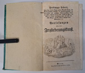 LEBER Ferdinand - Vorlesungen über die Zergliederungskunst 1782 [ANATOMY].
