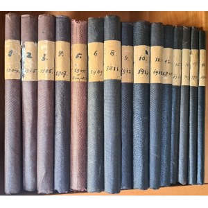 Vierteljahresschrift für praktische Pharmacie 15 Banden 1904-1921 [KWARTALNIK FARMACJA PRAKTYCZNA]