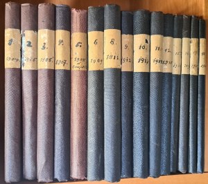 Vierteljahresschrift für praktische Pharmacie 15 Banden 1904-1921 [QUARTERLY PRACTICAL PHARMACY].