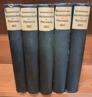 Schweizerische Wochenschrift für Chemie und Pharmacie Journal Suisse de Chimie Et Pharmacie 1901-1905 [CHEMISTRY AND PHARMACY].
