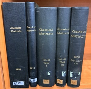 Chemical Abstracts key to the world's chemical literature 5 volumes 1939-1949 [CHEMIA].
