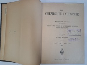 Die chemische industrie V, XXVI Jahrgang 1882, 1903 [CHEMIA].