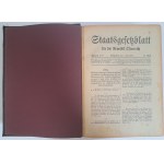 Staatsgesetzblatt für die Republik Österreich 2 banden 1919-1920 [DZIENNIK URZĘDOWY REPUBLIKI AUSTRII]