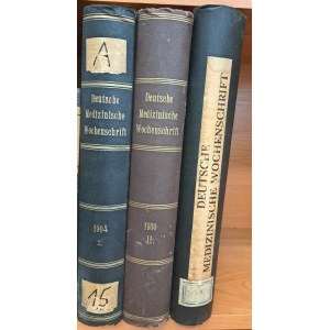 Deutsche Medizinische Wochenschrift 3 Banden 1904-1935 [MEDICINE].