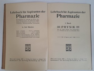 Lehrbuch für Aspiranten der Pharmazie 4 banden 1909 [PHARMACY].