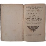 GAUBUYS Hieronymi Davidis - Libellus de methodo concinnandi formulas medicamentorum 1767 [RECEPTURY LEKÓW]