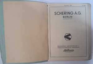SCHERING A.G. BERLIN 1939 [CHEMICAL AND PHARMACEUTICAL CATALOG].