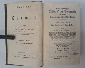 BUCHNER J.A. - Vollständiger Inbegriff der Pharmacie in ihren Grundlehren und praktischen Theilen 1830 [PHARMACY].