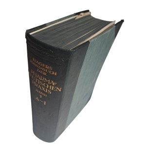 Hagers Handbuch der pharmazeutischen praxis Erster Band A-I 1938 [FARMACJA]