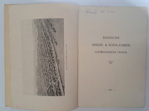 BASF Badische Anilin- & Soda-Fabrik CATALOG 1910 [BUSINESS, PRODUCTS, SOCIAL CONDITIONS].