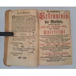 Die höchstnöthige Erkenntniß des Menschen sonderlich nach dem Leibe und natürlichen Leben 1764 [PORADNIK ZDROWIA]