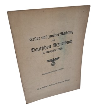 Erster und zweiter nachtrag zum Deutschen Arzneibuch 1938 [APPENDIX TO THE FARMAKOPEI Third Reich].