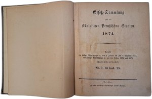 Gesetz-Sammlung für die königlichen preussischen Staaten 21 Bände 1843-1899 [PRUSLAWS].