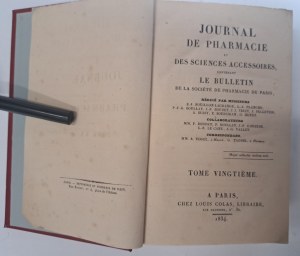 Journal de pharmacie 5 banden 1832-1849 [PHARMACY].
