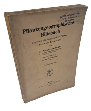 GINZBERGER August - Pflanzengeographisches Hilfsbuch 1939 [BOTANIKA].