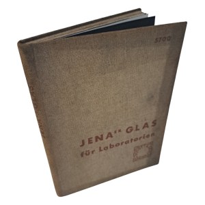 JENAER GLAS für laboratorien 1937 [KATALOG SZKIEŁ LABORATORYJNYCH]