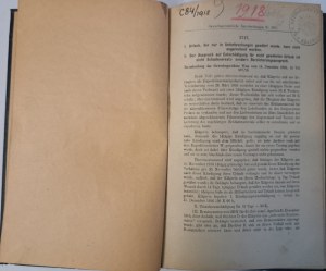 Sammlung von Entscheidungen der k.k. Gewerbegerichte 1918 [ECONOMIC LAW].