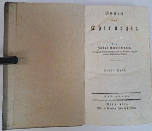 ARNEMANN Justus - System der chirurgie erster band 1803 [CHURGERY].