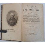 HAGEN CARL- Lehrbuch der apothekerkunst erster-zweiter band 1821 [FARMACJA]