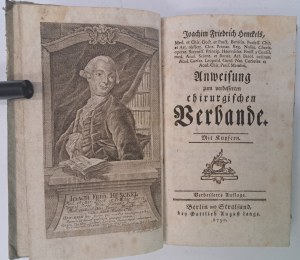HENKEL Johann Friedrich - Anweisung zum verbesserten chirurgischen Verbande 1790 [SURGICAL PATTERNS].
