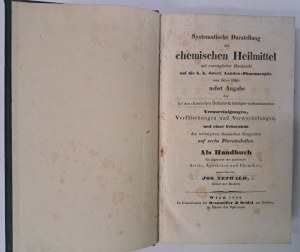 NETWALD Jos. - Systematische Darstellung der chemischen Heilmittel 1842 [CHEMIA].