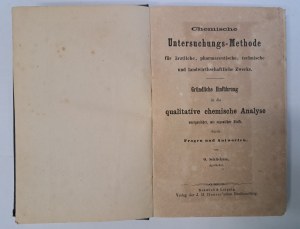 SCHLICKUM O. - Chemische Untersuchungsmethode [1910] [CHEMISTRY].
