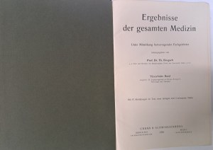 Ergebnisse der gesamten Medizin 7 Banden 1930-1936 [PRACTICAL MEDICINE].