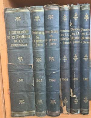 Verordnungsblatt des k. k. Ministeriums des Inneren 1907-1911 [OFFICIAL DAY].