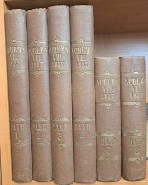 ACHEMA VIII 6 Banden 1937 [EXHIBITION CATALOGUE].