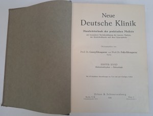 Neue Deutsche Klinik. Handwörterbuch der praktischen Medizin Band 1- 10 [1928] PRACTICAL MEDICINE.