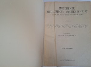 Münchener Medizinische Wochenschrift 1922-1929 [MEDICINE].