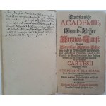 BLANCARD Stephen - Cartesianische Academie, Oder grund-lere Der Arzney-kunst [z] Gründliche Beschreibung vom Scharbock 1690 [MEDYCYNA KARTEZJAŃSKA]