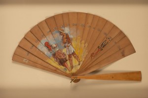 Jacek Malczewski (1854 Radom - 1929 Krakow), Fan with a pair of harvesters, 1900