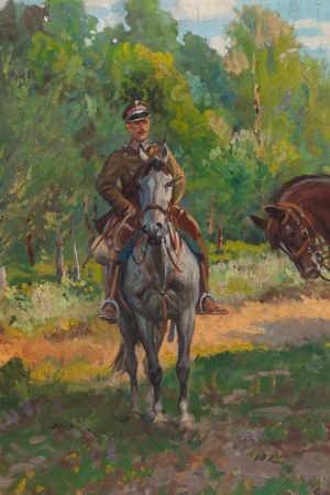 Leonard Winterowski (1886 Chernivtsi - 1927 Warsaw), Ułani i dziewczyna, 1921