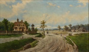 Józef Guranowski (1852 Warsaw - 1922 Warsaw), Rural Road, 1904