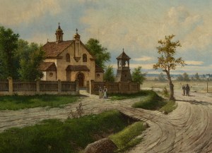 Józef Guranowski (1852 Warsaw - 1922 Warsaw), Rural Road, 1904