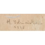 Hanna Korczak-Idzińska (1913 - 2011), Praczka nad rzeką, 1938